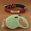Personalized Engraved Dog Collar Small Medium Breeds - Adjustable Pet Neck Strap With ID Tag Maha Wool XS To XL