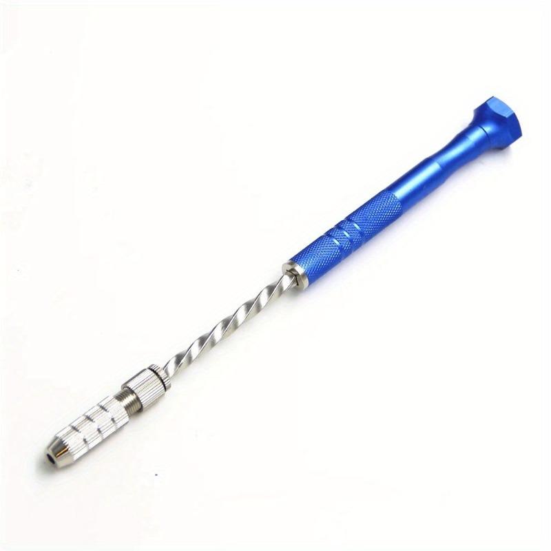 11pcs/set Blue Extended Semi-automatic 0.5-3mm Hand Twist Drill Amber Plastic Circuit Board Drilling Tool Twist Drill Set