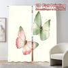 2pcs, 2D FLAT PRINTING Curtains (Without Rod) Butterfly Duo Popular Curtain Fabric Versatile Polyester Curtains Decorations