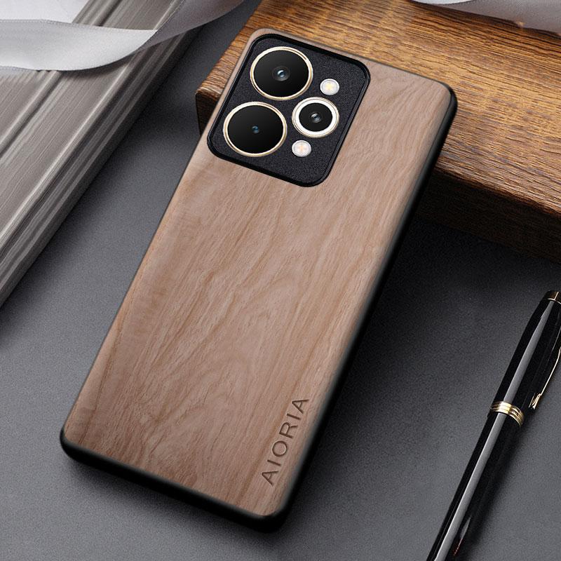 For Realme 15 Pro 15T Case Capa Coque Lightweight Durable Wooden Prattern Pu Leather Cover for Realme 15t Case Funda