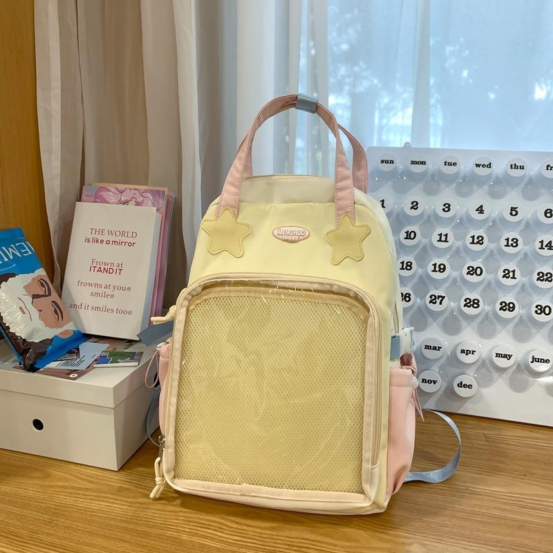 

Школьный рюкзак Academy Милый Универсальный Школьный рюкзак Студенческий Рюкзак Большой Вместимости Нишевый Рюкзак Прозрачная Перекладина