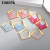 Simplistic Geometric 18K Gold-Plated Stainless Steel Earrings for Women - Elegant Commuting Fashion Jewelry with a Light Luxury Feel