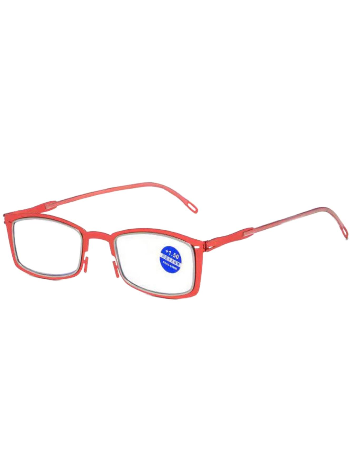 

Seiko ultra-thin electroplated reading glasses anti-blue HD can be attached to mobile phone portable reading glasses. +100 красный