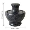 Practical Manual Marble Garlic Mortar Mushroom Pestle Mini Herbs Grind Bowl Retro Household Spices Mill Kitchen Utensil