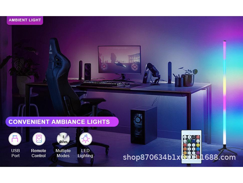 Lumină de Noapte Ambientală Inteligentă RGB LED, Reactivă la Sunet, USB