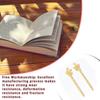 Alloy Hairpin Tools Book Crafts Art Styling Retro Lines Decorative DIY Antique Clip for Travel Readers Literature Fans