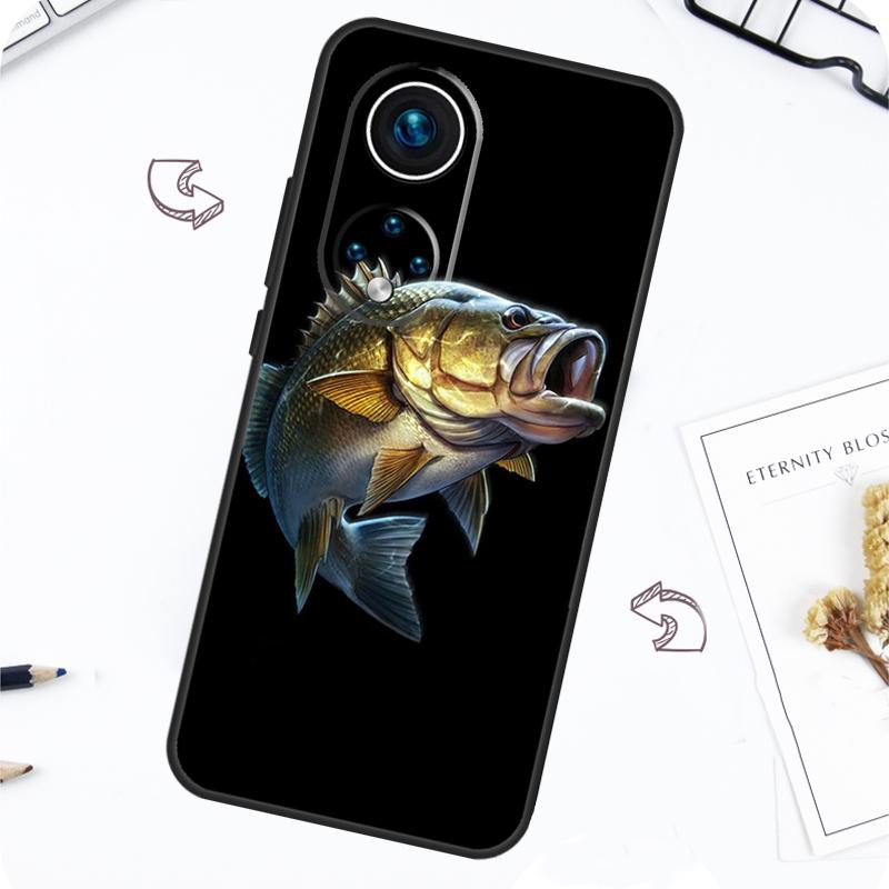 Bass Fishing Case For Honor Magic 7 5 6 Pro Honor 200 Pro X9b X9a X8b X8a X8 X9 X9c 50 70 90 Lite Cover