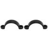 4Pcs RC Rubber Tires Wear Resistant Stable Driving RC Car Tires for FMS FCX24 1/24 Climbing Car Black