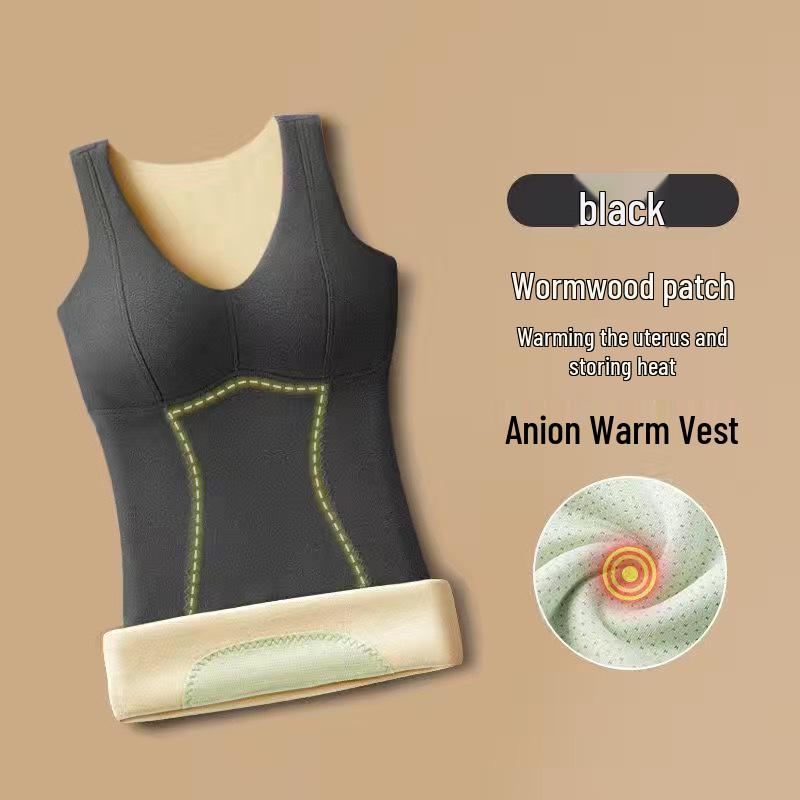 

Женский бесшовный базовый слой из вельвета с флисовой подкладкой, теплый жилет для осени/зимы 2XL (100-120 jin)