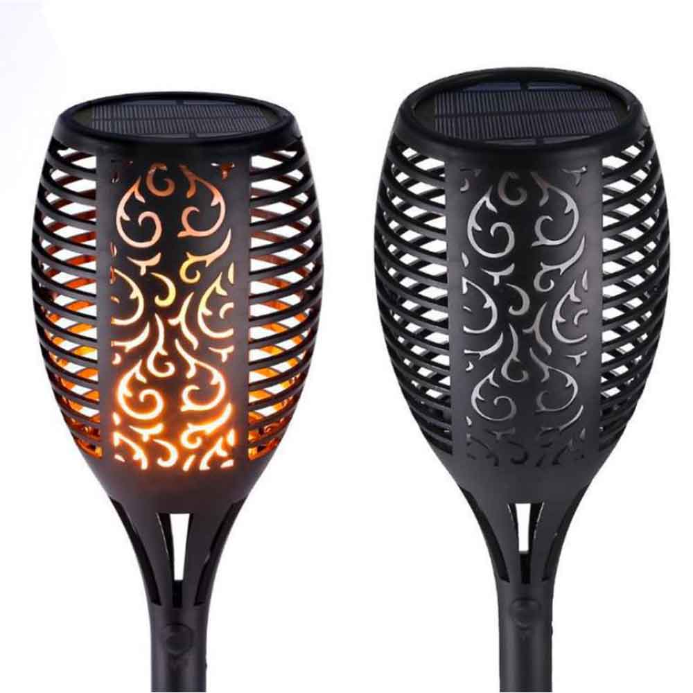 Lampada da Giardino a LED Solare, Torcia a Fiamma