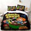 Set 3 piese Chucky cu Tiffany Perfect pentru dormitor Set de lenjerie de pat confortabil include o husă de pilotă și două fețe de pernă Cadou ideal pentru ziua de naștere sau Crăciun