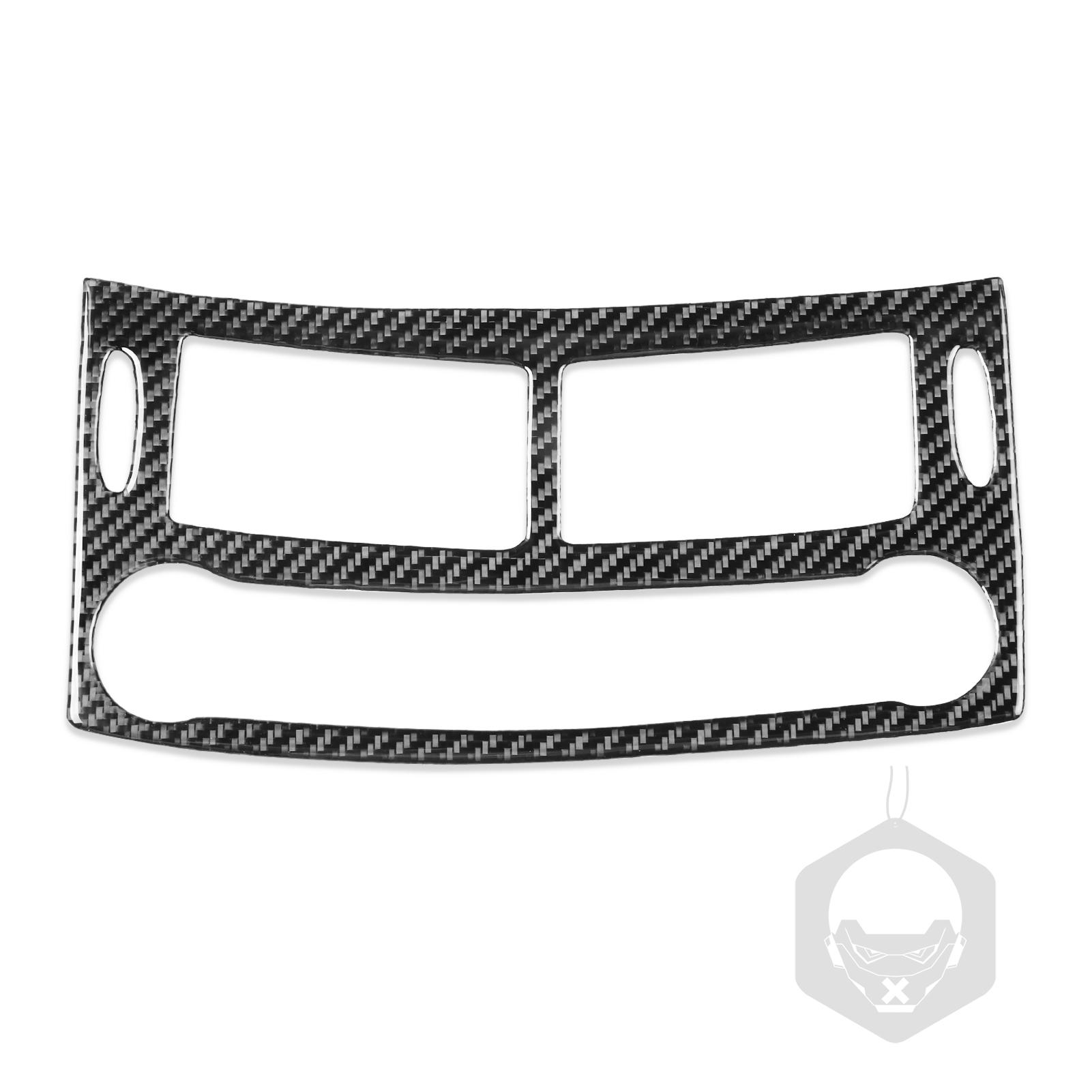 

Для Mercedes-Benz W211 2003-2009 гг. Декоративная крышка центрального блока управления кондиционером из углеродного волокна для салона автомобиля чёрный