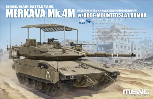 GSI Creos Monmodel 1/35 Israeli Main Battle Tank Merkava Mk.4M Birdcage Armor Plastic Model MTS056