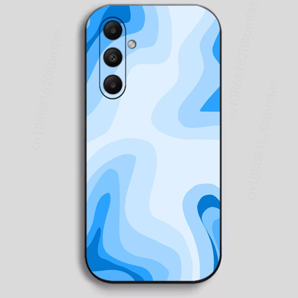 

Modern Art Wave Phone Case for Samsung Galaxy A73,23,53,33,24,72,22,52,32,54,A34 Soft Cover Samsung A20