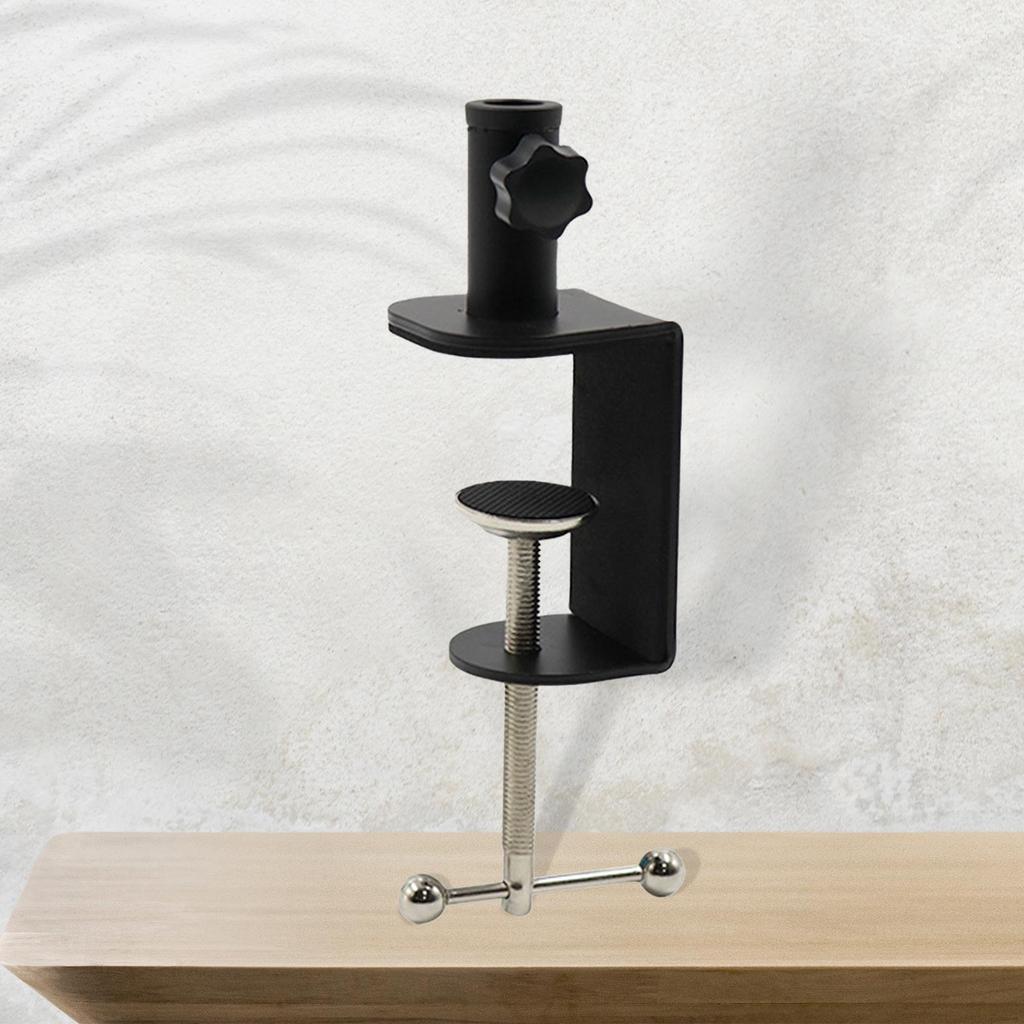 Table Mount Clamp Protective Sturdy with Adjustable Screw Shockproof Anti Scratch Practical Arm Stand Holder for Monitor Cameras