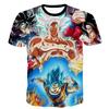 Tee Summer Dragon Ball Z Goku Super Saiyan 3d Print Casual Tshirt Men Women Top