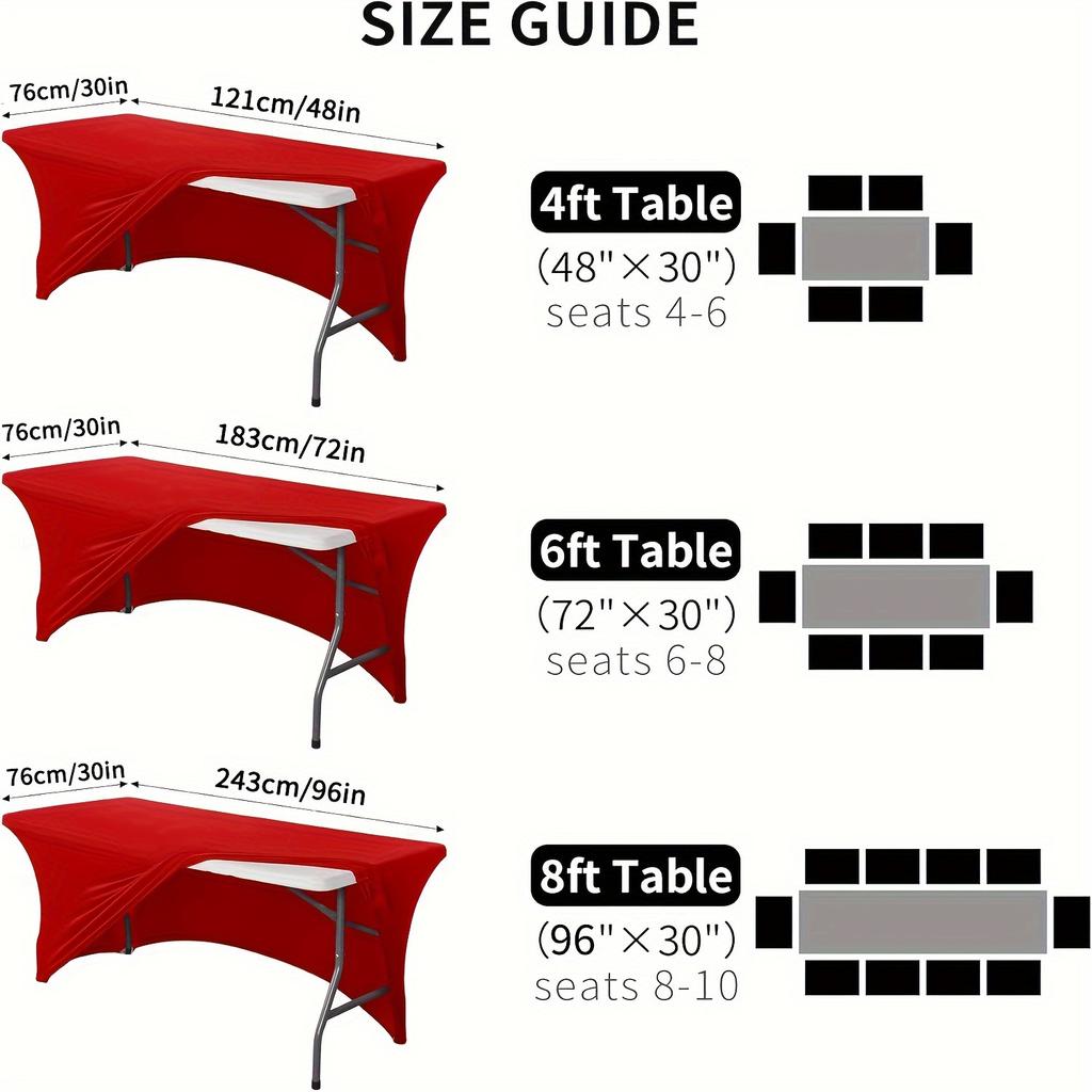 1pc Retractable Polyester Tablecloth Cover, Wrinkle-resistant Washable Tabletop Protector for Indoor/outdoor, Patio, Picnic, Camping, Parties