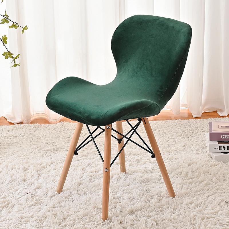 Velvet Butterfly Chair Cover Modern Simple Thickened Anti-Cat Scratching Chair Cover Bar Stool Case Dining Chair Decoration
