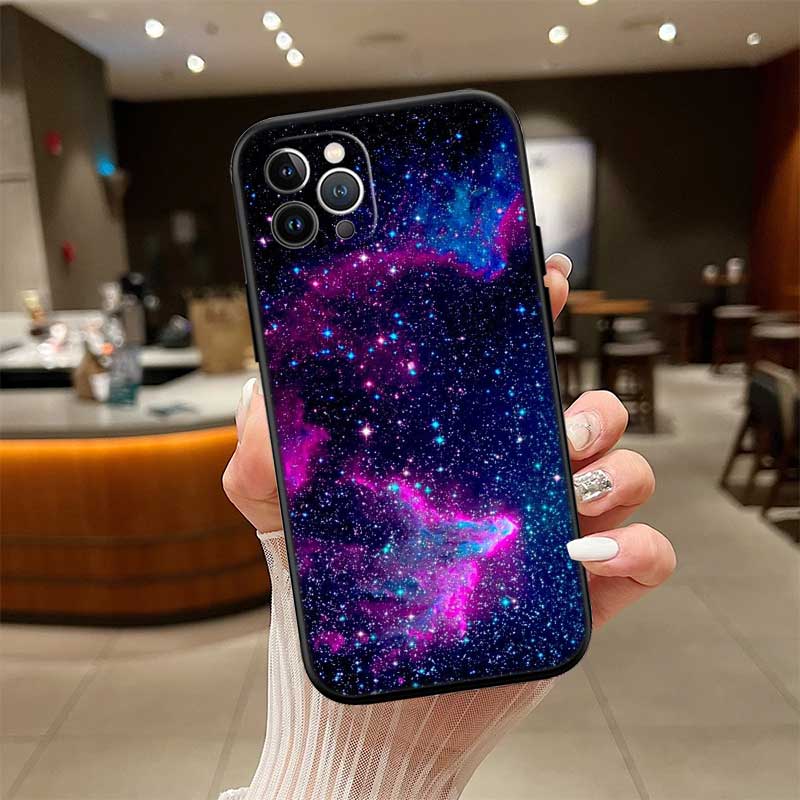 UP43 Purple Space Star New High-End Shell Phone Case for Redmi Note 13 14 Pro+ Plus A3 A3X 13X 13C 13R 14S 14C 14R