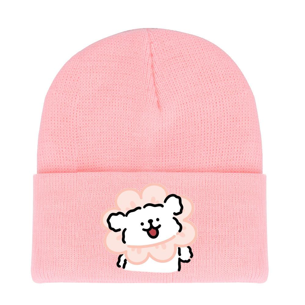 Winter Maltese Knit Hat With Printed Design For Men Women Casual Weather Cold