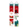 Foldable Christmas Porch Door Banner Polyester Santa Claus Hanging Couplet  Spring Festival