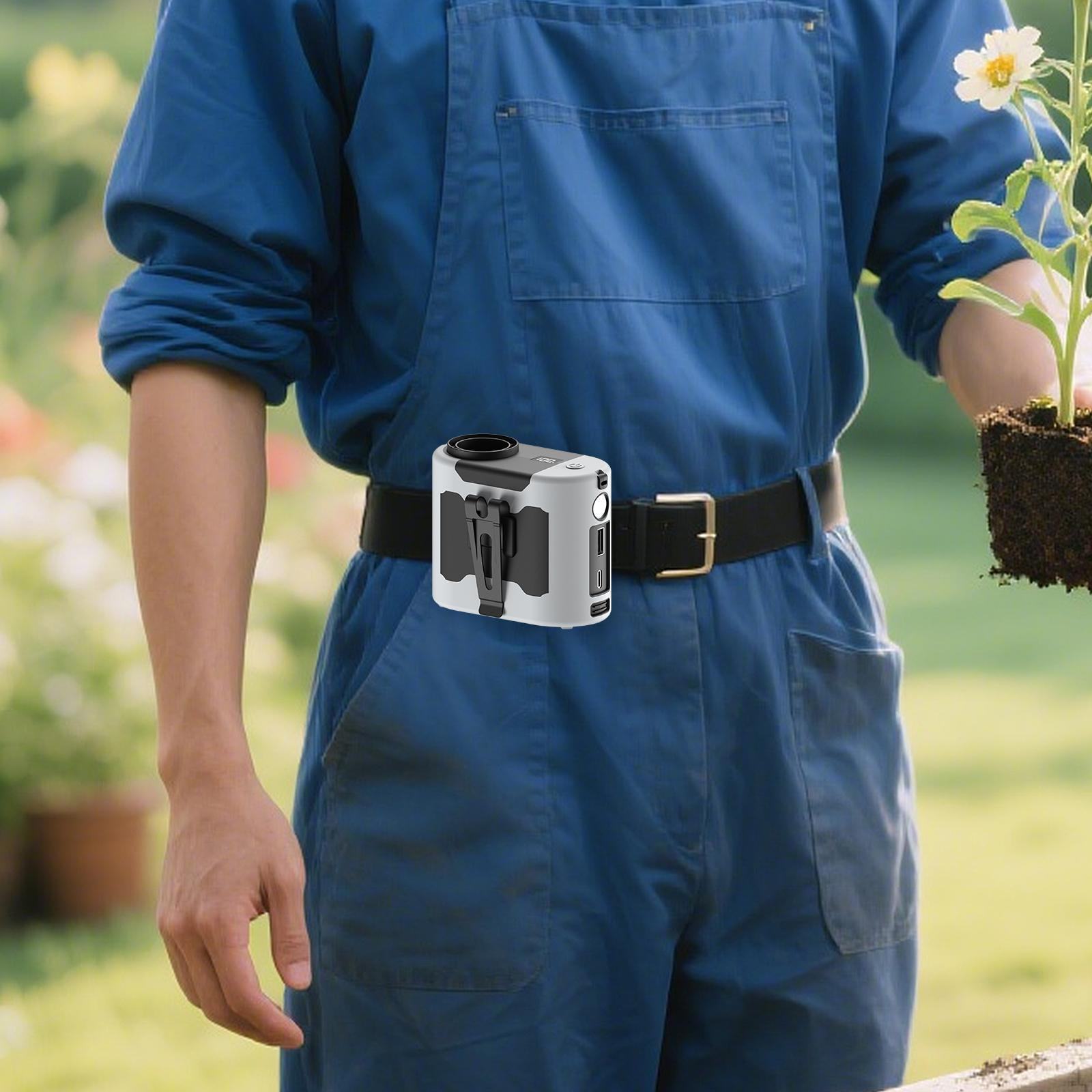 

Портативный поясной вентилятор стол летний шейный подвесной для бега садоводства в помещении серый серый