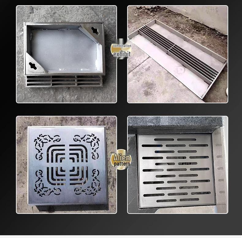 Stainless Steel Concealed Square/Round Manhole Cover for Decorative Drainage and Sewage Wells