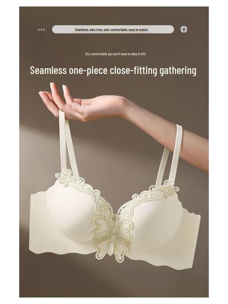 Seamless Underwire-Free Push-Up Bra for Women - Beautiful Back Support, Adjustable Shapewear, Uplift for Small Chest