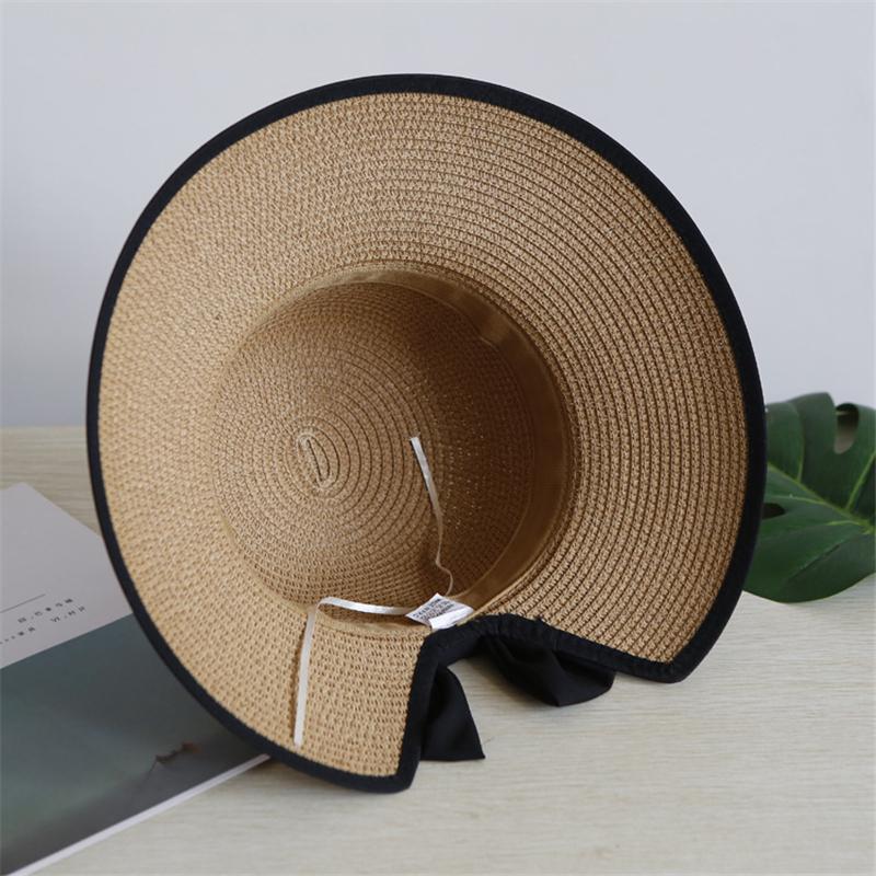 Fashion Sun Hat Big Wide Brim Beach Hat Handmade Straw Cap Girls Sun Hat Summer Hats Women Chapeu