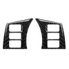 Carbon Fiber Inner Steering Wheel Button Trim Cover Fit For Nissan 350Z 2006-09