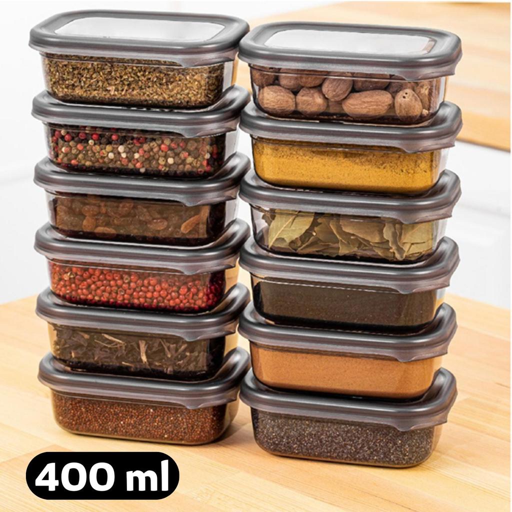 12 Pcs Food Storage Container, Noodle Box, Cereal Storage Container, Supply Jar