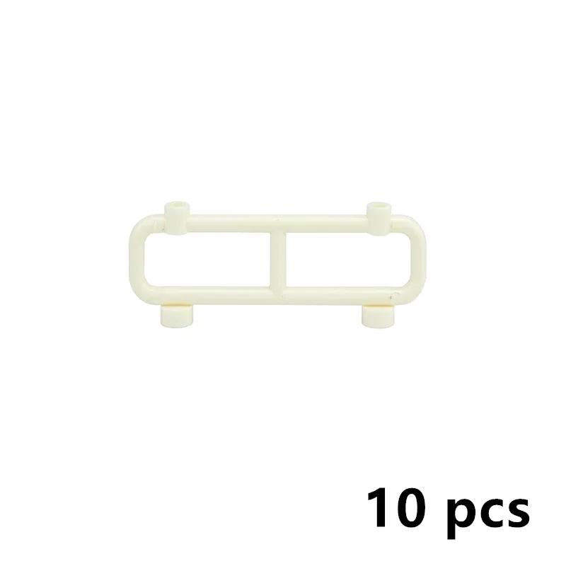 10PCS Brick Playset Technical Parts 1x8x2 Guardrail Fence MOC Fits For With 2486 Toys Playsetss For Children Construction Block Bricks