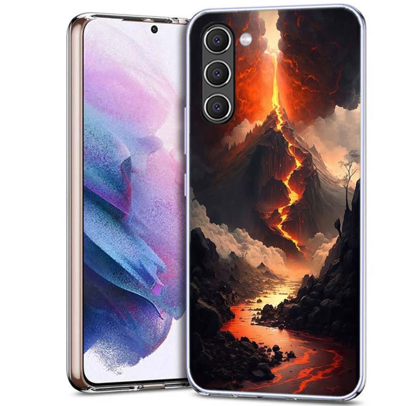 Volcanic Eruption Phone Case for Samsung A16 A26 A36 A56 A17 A37 A57 A07 A06 A02S A12 A22 A32 A52S A72 Galaxy A70 A50S A71 A51 A