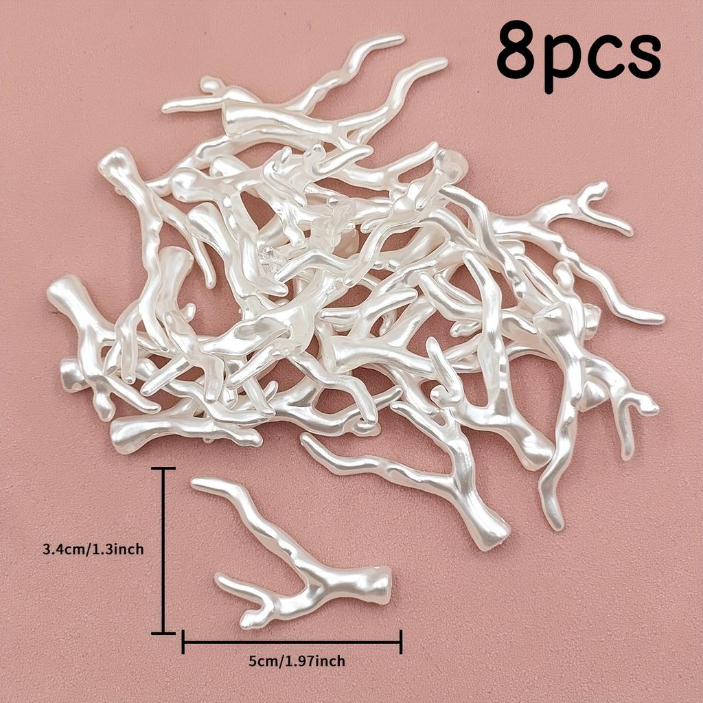 [Acrylic Branch Coral] Acrylic Branch Coral Pendant -8 Irregular Baroque Antlers Pendants for DIY Jewelry Making