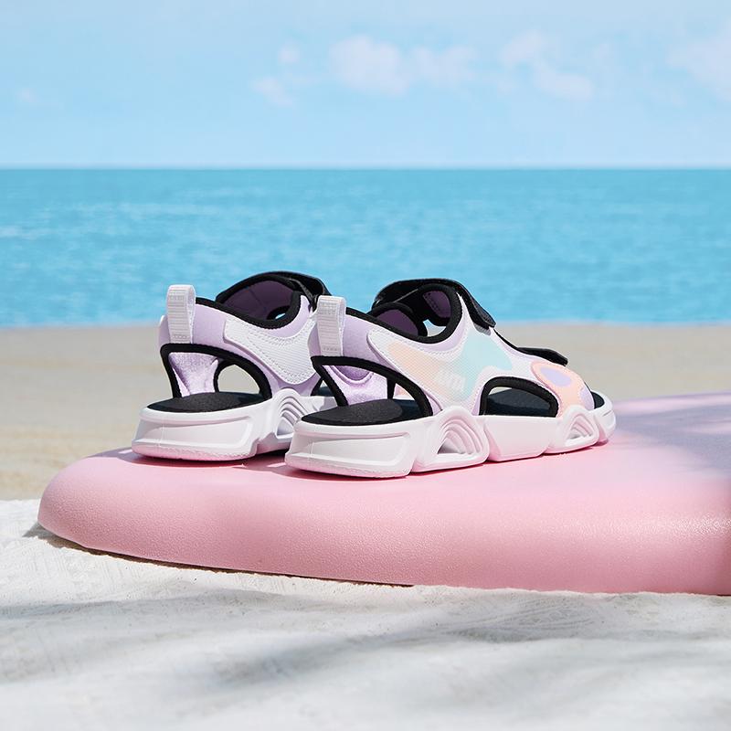 Anta Kids Casual Comfortable Outdoor Open-Toe Beach Shoes Lightweight Shock-Absorbing Breathable Quick-Drying Low-Top Sandals A322426933-1
