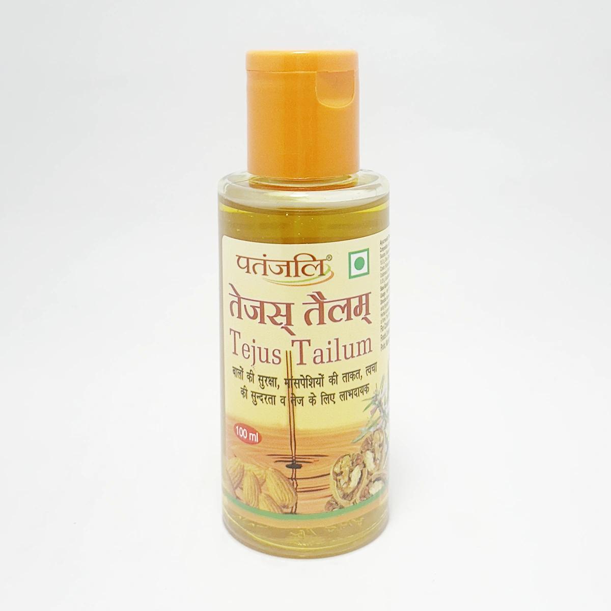 Patanjali Tejus Tailum 100ml X Pack of 2 – Natural Nourishing Herbal Oil for Hair & Skin Care