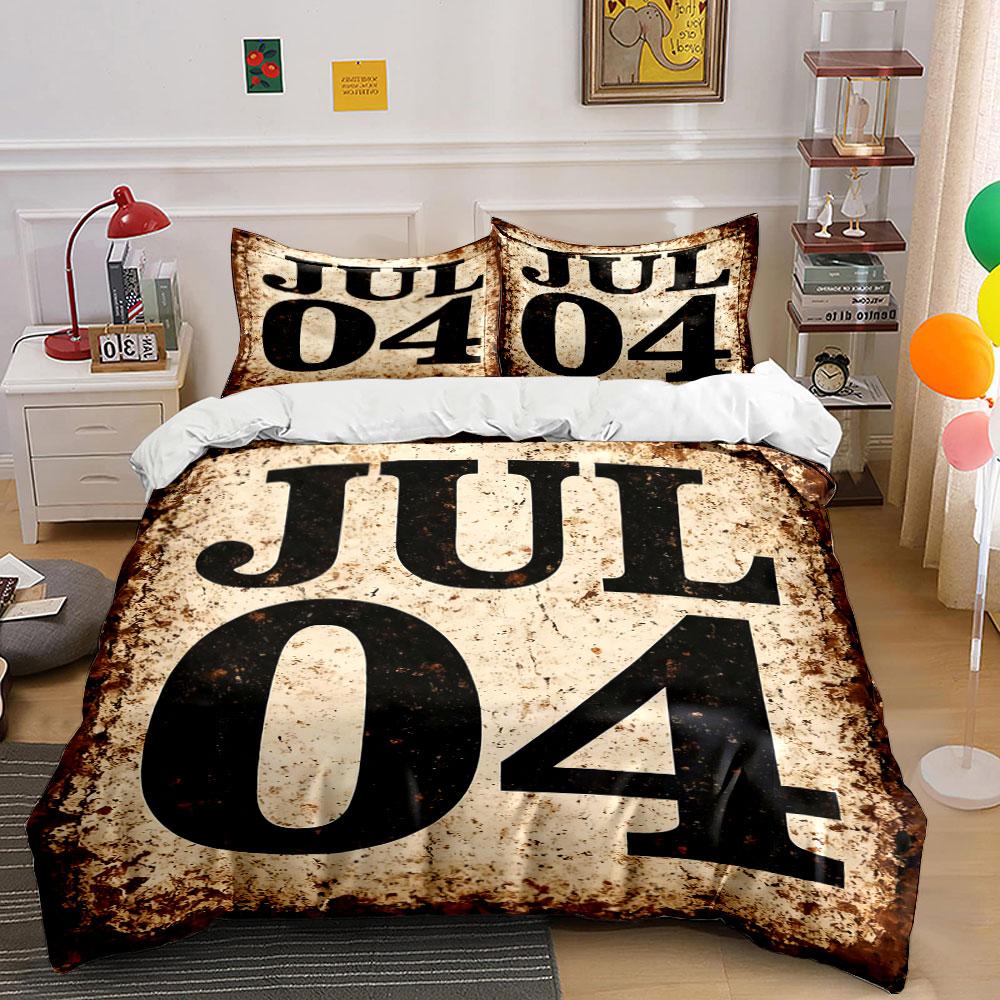 

Grungy July 04 text. Bedding sets Duvet cover sets Duvet covers Pillowcases(1 * Duvet Cover 2 * Pillowcases without duvet insert) 135x200cm