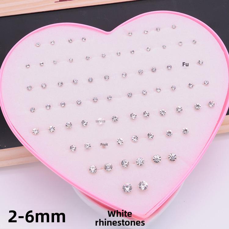 120 Love Earrings for Women: Diamond-Studded Resin and Plastic Jewelry Collection