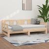 Vidaxl Extendable Bed, Solid Pine Wood, 2X(80X200) Cm