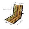 Outdoor Beach Lounger Chair Cushion Floor Seat Foldable Mat for Road Trip Camping