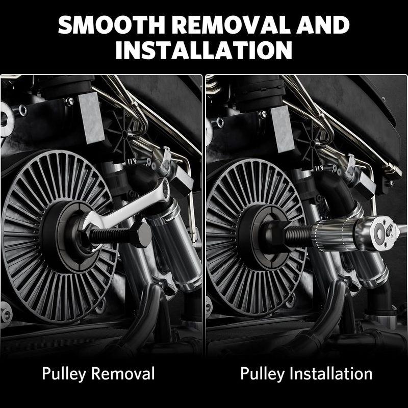 Power Steering Pump Pulley Removal Tool,Power Steering Pulley Puller/Installer Tool Set