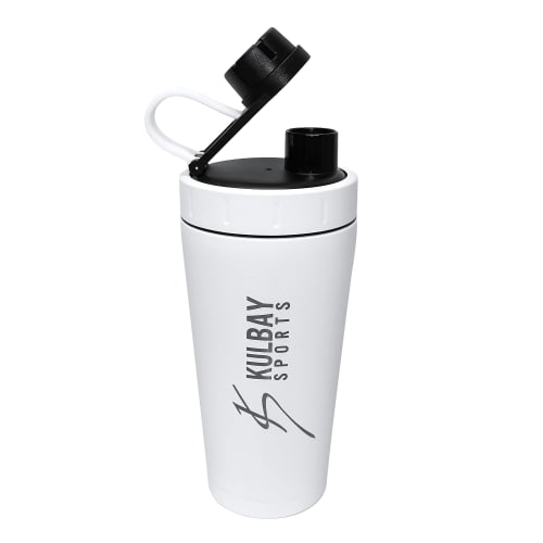 Kulbay Sports STEEL | Insulated 650ml Stainless Steel Protein Shaker | Vacuum Shaker | 18oz (Approx. 500ml) Capacity | with Ball