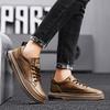 Luxury Men's Thick Soled Formal Leather Shoes, Trendy Air Cushion, Fashionable Business, High-quality Casual Shoes, New Style