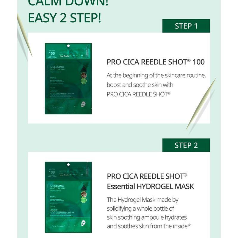 VT Pro Cica Reedle Shot 100 2Step Hydrogel Mask Set