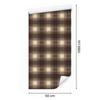 Brown and Rust Checkered Wallpaper for Living Room and Bedroom 50x1000