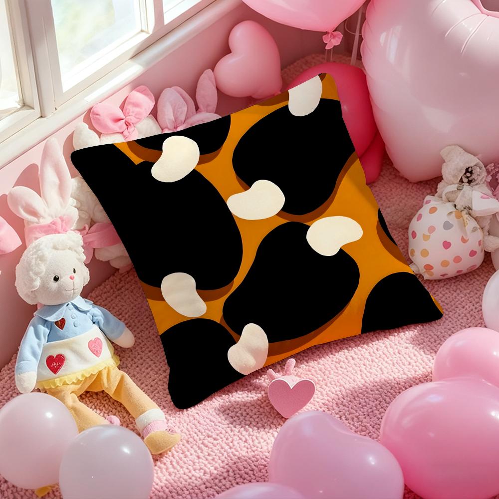 Art Abstract Illustration Cushion Cover Pattern Printed Pillowcase for Living Room Sofa Cushion Cover & Bedroom Decor