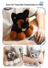 Adorable Fluffy Husky Plush Toy Doll