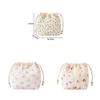 Makeup Bag With Drawstring Large Capacity Portable Travel Organizer For Cosmetics And Accessories