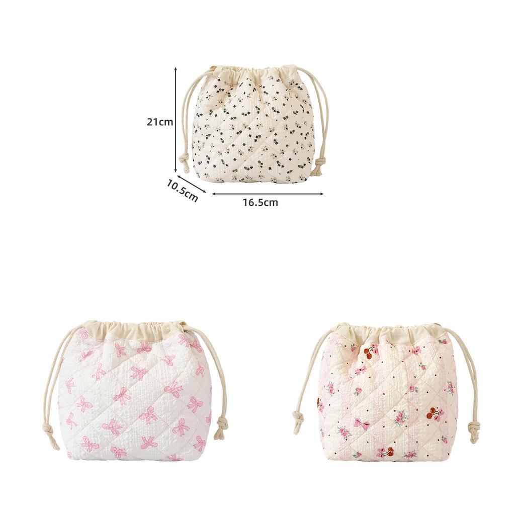 Makeup Bag With Drawstring Large Capacity Portable Travel Organizer For Cosmetics And Accessories