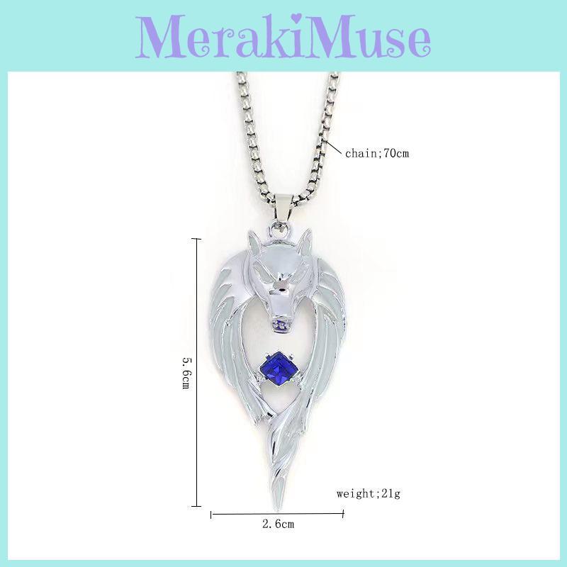 Hip Hop Wolf Totem Pendant Metal Lightup Necklace For Streetwear Enthusiasts